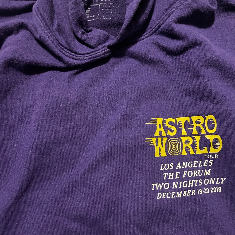 Astro world hoodie color purple
